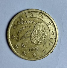 RARA moneta 50 centesimi 1999 espana cervantes