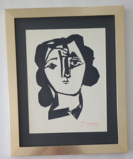 PABLO PICASSO + 1955 SIGNED SUPERB PRINT MOUNTED AND FRAMED + RETAIL $595