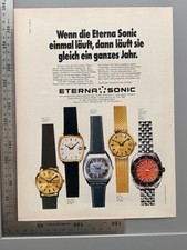Eterna Sonic KonTiki e altri pubblicità vintage originale 1972 pubblicità ad