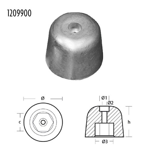 Tecnoseal 03508 anodo ogiva - 03508,