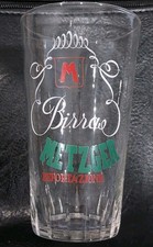 VECCHIO BICCHIERE BIRRA METZGER ESPORTAZIONE 