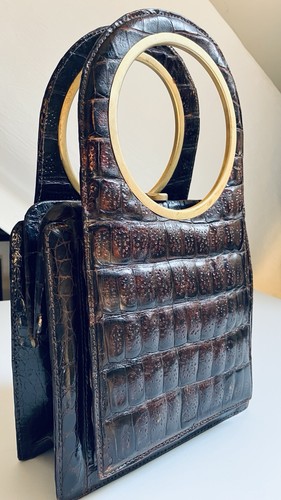 Borsa mano vintage pelle di - borsa,