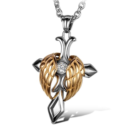 Collana catena ciondolo croce
