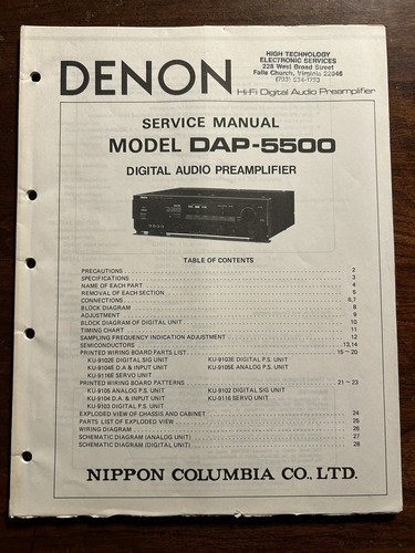 Denon model dap 5500 - denon,