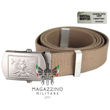 CINTURA CANAPA Originale Esercito Italiano TINTA UNITA LUNGHEZZA CM 120 H3