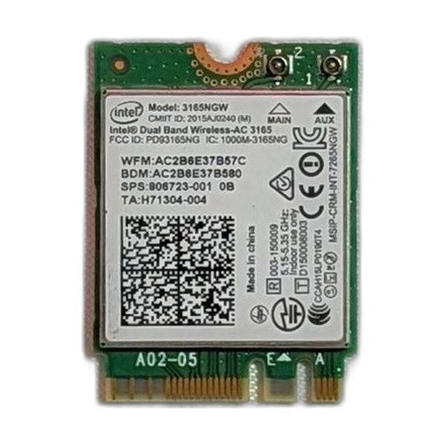 Scheda rete intel 3165ngw - intel, ac