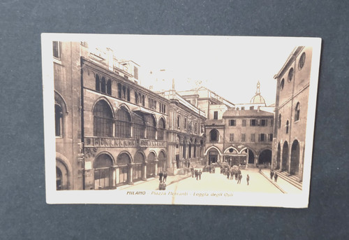 Cartolina milano piazza - a),