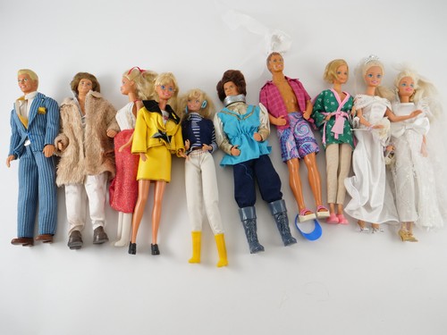 Lotto bambole barbie mattel - 10,