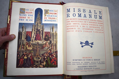 Vecchio messale romano libro - messale,