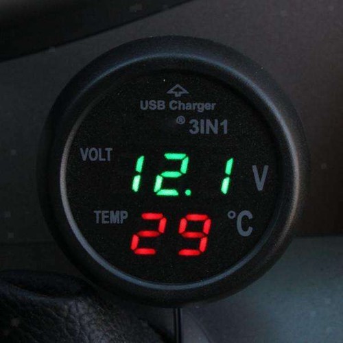 Verdi led luci voltmetro - luci,
