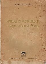 Manuale di farmacologia e farmacoterapia veterinaria [Flexibound] Enrico Adami