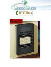 Stufa murale a gas Metano ventilata a raggi infrarossi Sicar