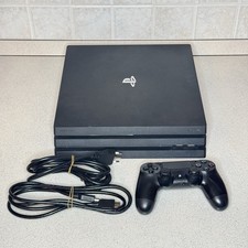 Firmware 8,03 Sony PS4 Pro Console 1TB Nera CUH-7216B + Controller + Cavi Test