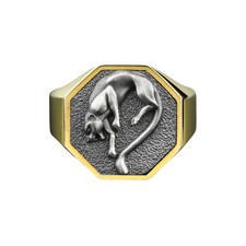 Anello in argento placcato oro