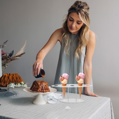 Ice cream display stand - ,