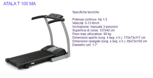 Tapis roulant professionale - tapis,