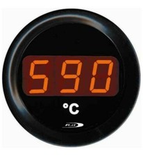 Manometro Strumento TEMPERATURA GAS SCARICO DIGITALE Fondo Nero Display Rosso