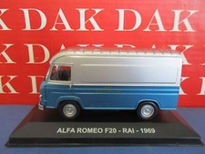 Die cast 1/43 Modellino Furgone Pubblicitario Alfa Romeo F20 RAI 1969