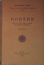 Benedetto croce GOETHE PARTE