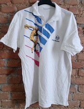 SERGIO TACCHINI SAMPRAS Discobolo Vintage 90s Polo Shirt Tennis XL Made In Italy
