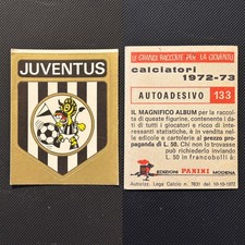 FIGURINE CALCIATORI PANINI 1972-73 JUVENTUS SCUDETTO BADGE #133 NEW OTTIMO RARA