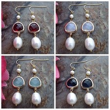 Orecchini a gancio placcato