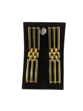 ORECCHINI PENDENTE A MAGLIE METALLO ORO  BIGIOTTERIA VINTAGE ANNI 70-90 CM 5