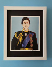 Andy Warhol | Stampa vintage 1984 Prince Charles King firmata | montata e incorniciata