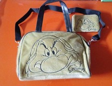 Set Borsa E Portafoglio Donna Coordinato Nano Grumpy Disney , Verde