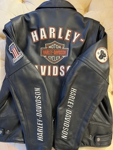 Harley davidson black - black, leather