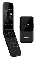 Nokia 2720 Flip TA-1170 DS nero 2G fotocamera tasti cellulare pieghevole display esterno NUOVO