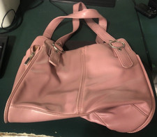 Borsa da Signora Alte. 25 cm Larg. 28,5 cm Rosa Antico 3 vani tasca segeta regol