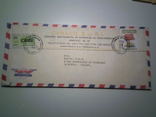Honduras busta viaggiata - ,