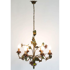 6 Light Flower and Leaf
