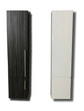 MOBILE BAGNO COLONNA PENSILE BAGNO 130CM ARMADIO BIANCO LUCIDO O NERO WENGHE' IT