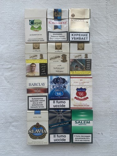 Lotto pacchetti sigarette - 12,