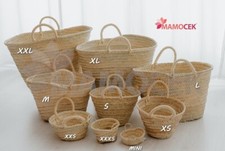 BORSA Coffa paglia donna vimini mare grezza da decorare palma Alta Qualità