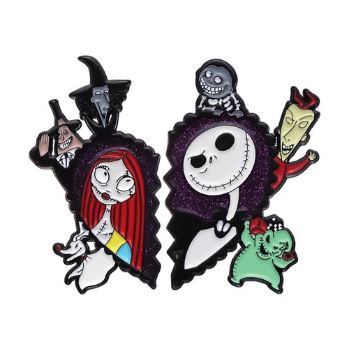 2pcs spilla smaltata nightmare - spilla,