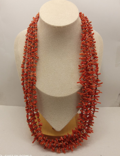 Collana corallo rosso - h4,