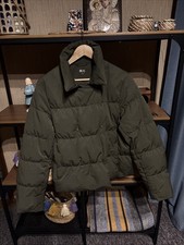 Giubbotto corto Uniqlo piumino oliva