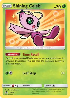 Shining celebi sm79 - celebi,