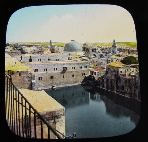 Magic lantern slide - slide, pool