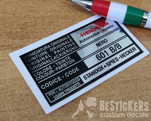 Adesivo etichetta alfa - 1,