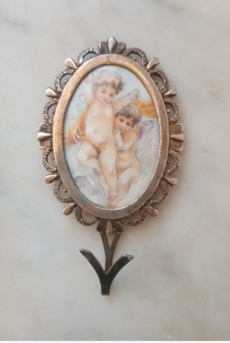 Antica miniatura argento - in,
