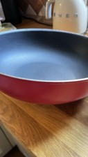 SMEG PADELLA CM 30 ROSSO WOK ANTIADERENTE INDUZIONE