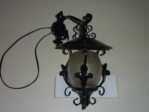 Vecchia lanterna applique - , nera
