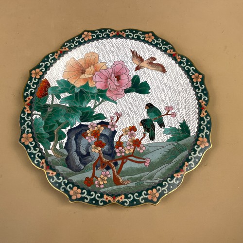 Piatto cloisonne cinese