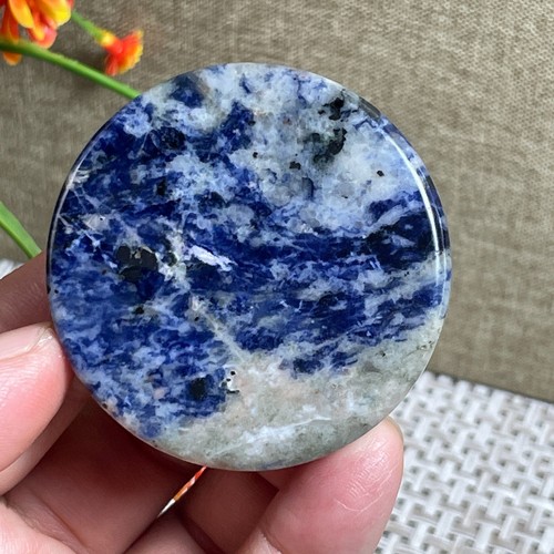 Raw blue sodalite - blue,