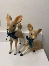 Grandin Road cervo nostalgico statuine natalizie renne natalizie ritirate