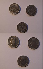 LOTTO 3 MONETE  20 centesimi FRANCHI SVIZZERI - 1947  1962 